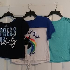 PRICE DROP !!     (3) Kids Summer shirts 14/16